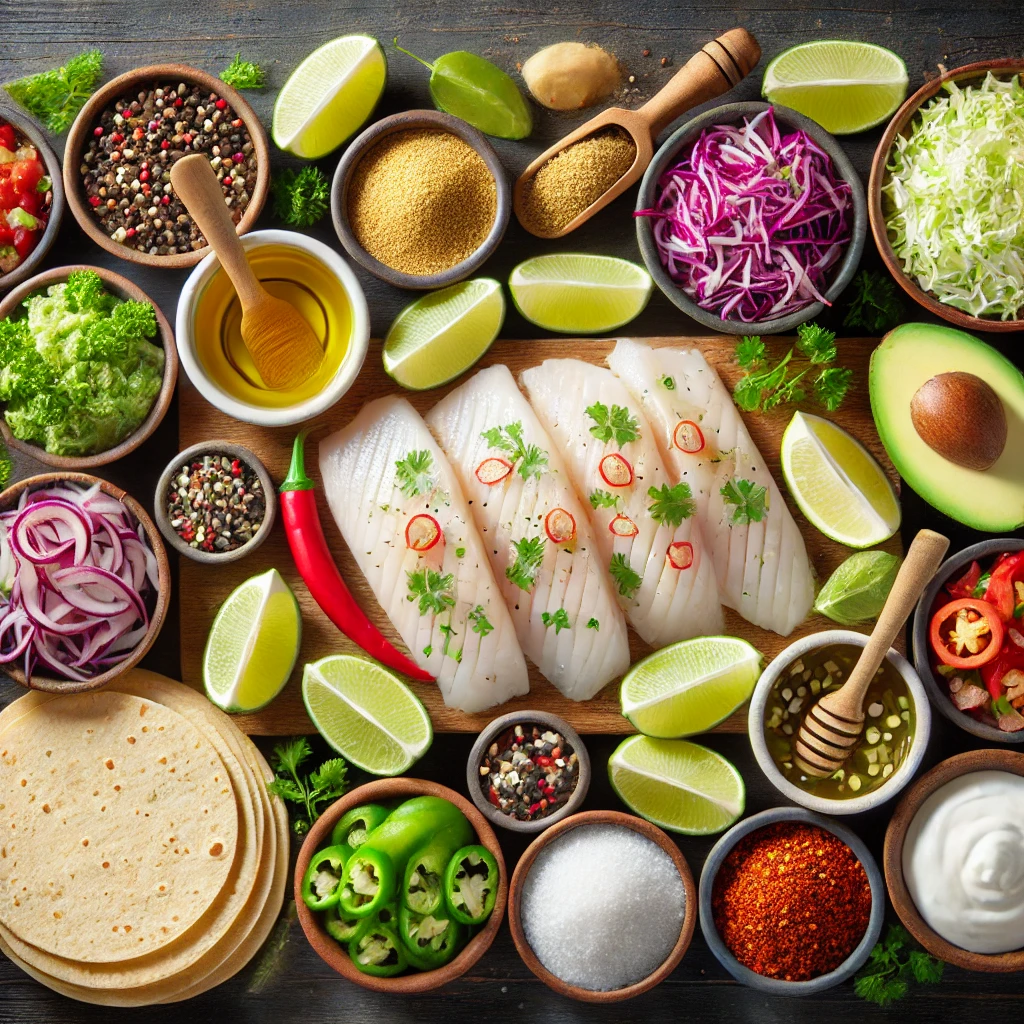 Ingredients fish tacos