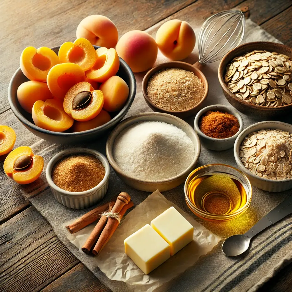 Ingredients for the Easy Apricot Crisp